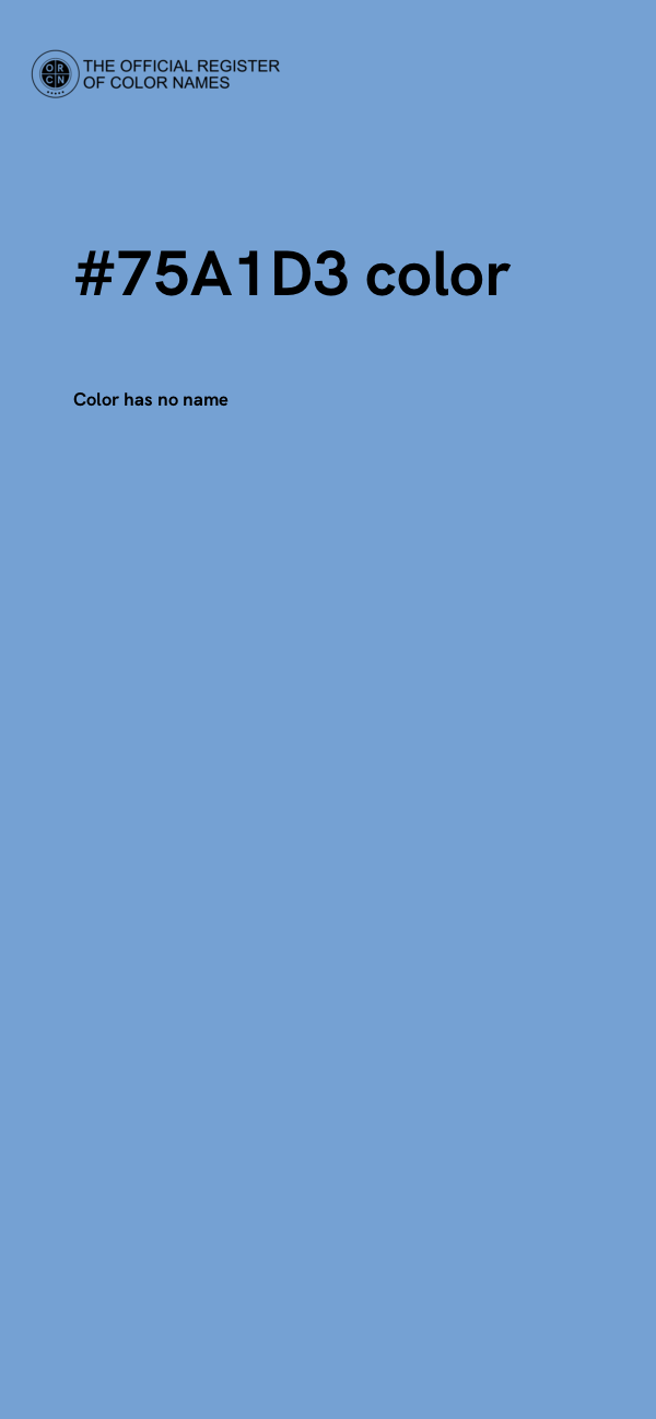 #75A1D3 color image
