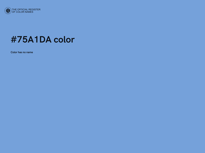 #75A1DA color image
