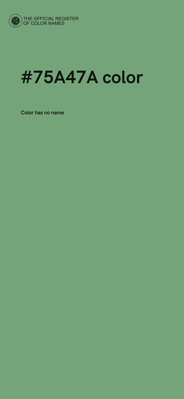 #75A47A color image