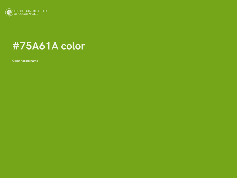 #75A61A color image