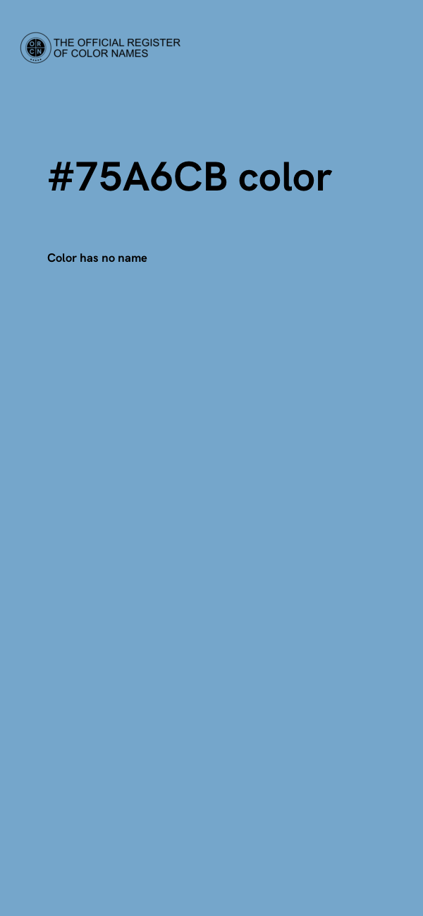 #75A6CB color image
