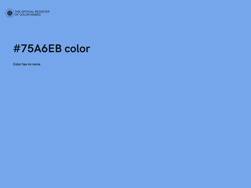 #75A6EB color image