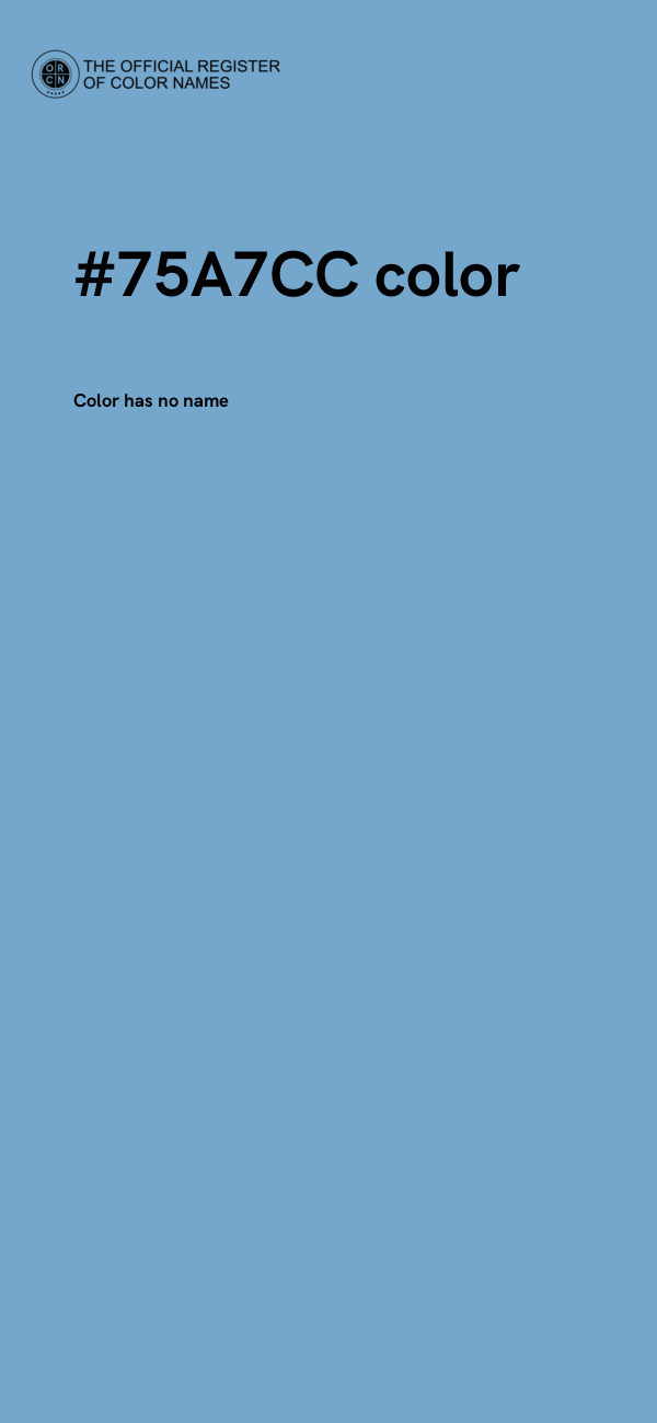#75A7CC color image