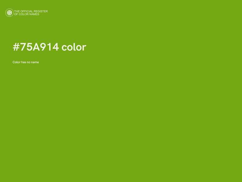 #75A914 color image