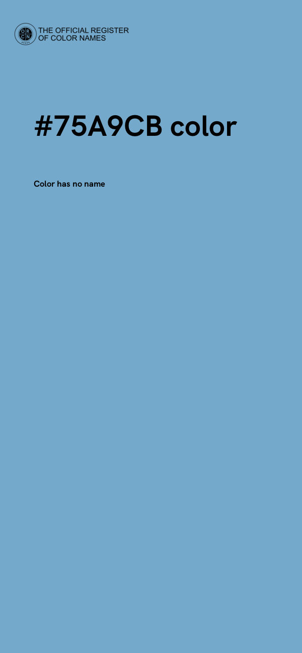 #75A9CB color image
