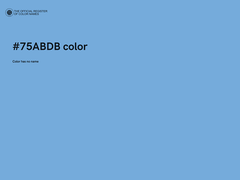 #75ABDB color image