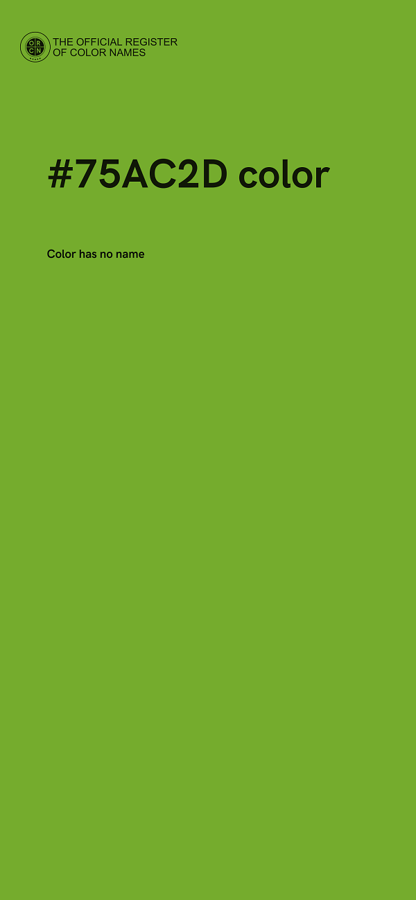 #75AC2D color image