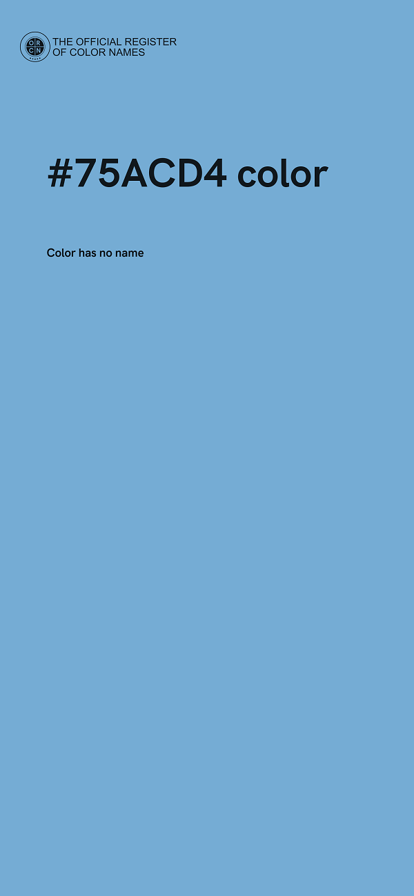 #75ACD4 color image