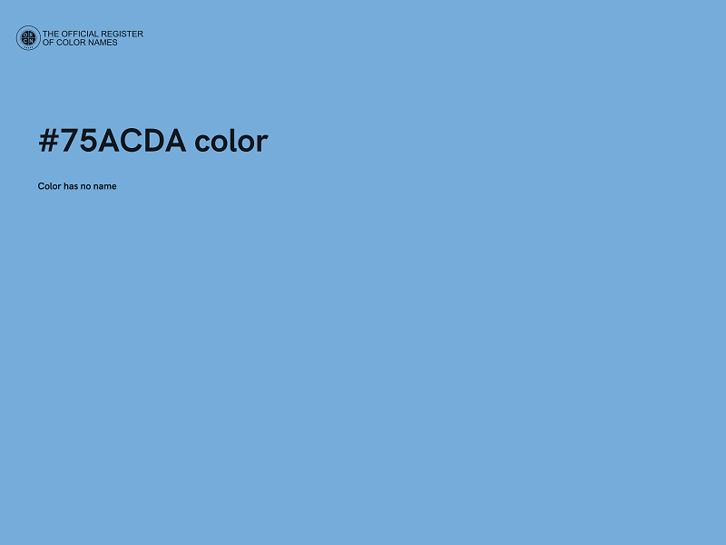 #75ACDA color image