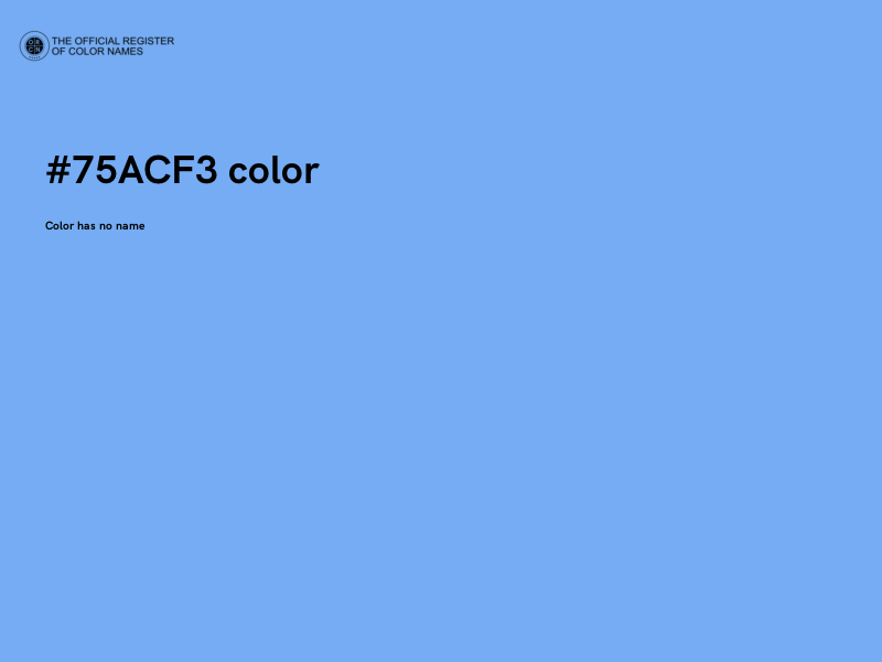 #75ACF3 color image