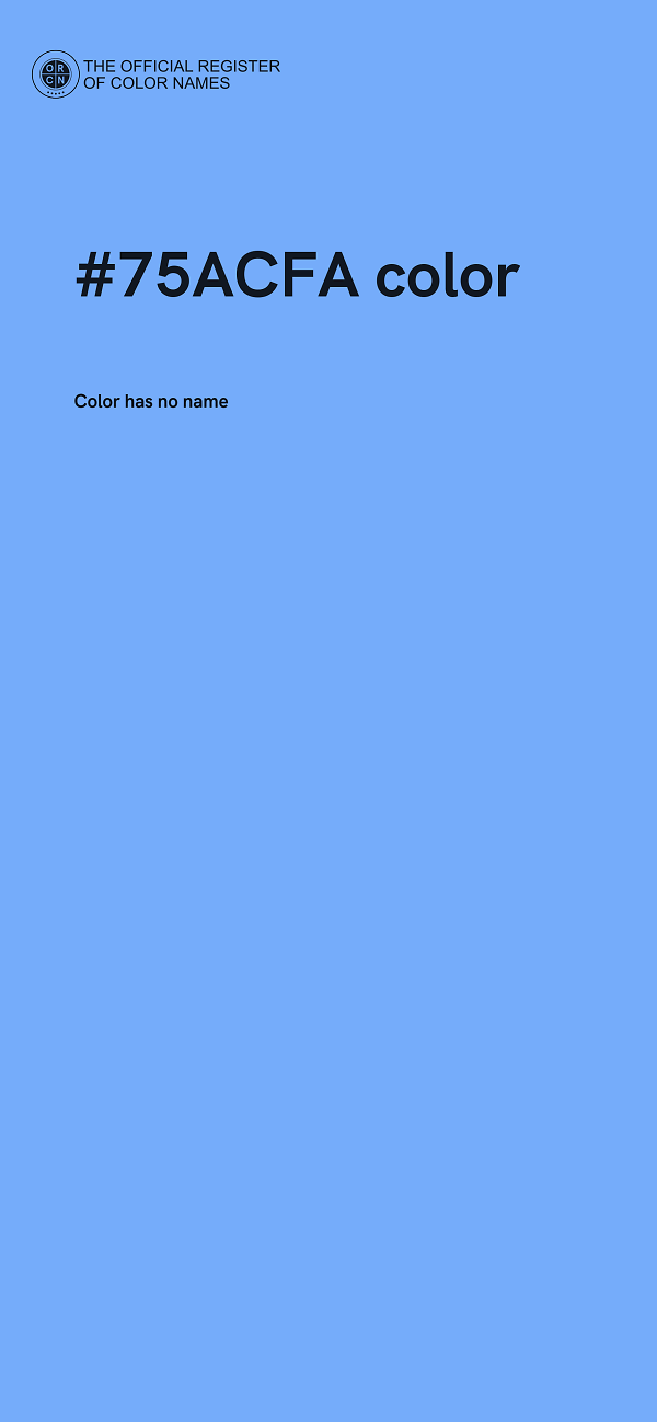 #75ACFA color image