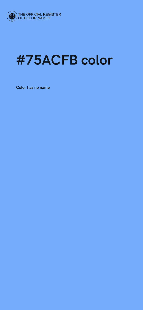 #75ACFB color image