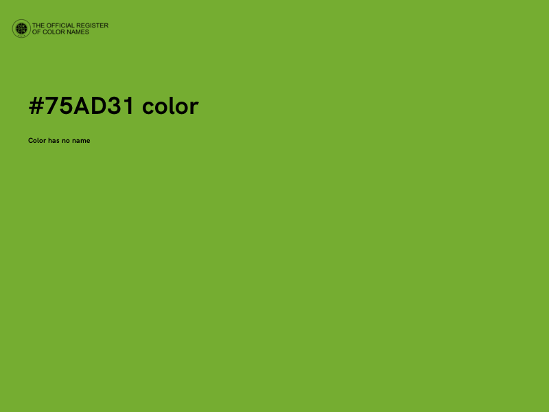 #75AD31 color image