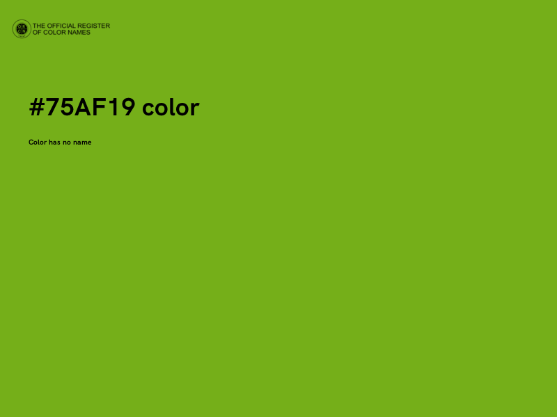 #75AF19 color image