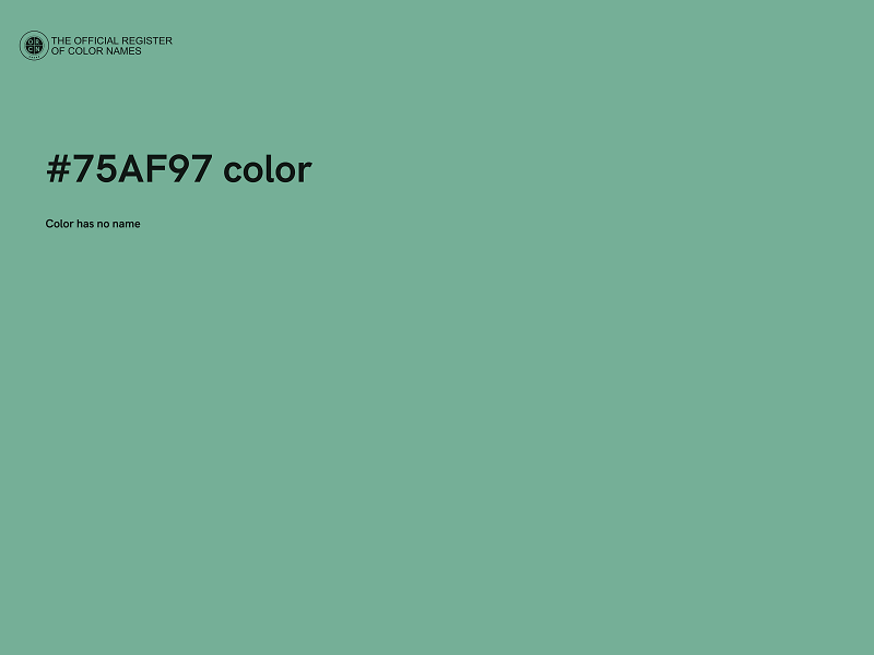 #75AF97 color image