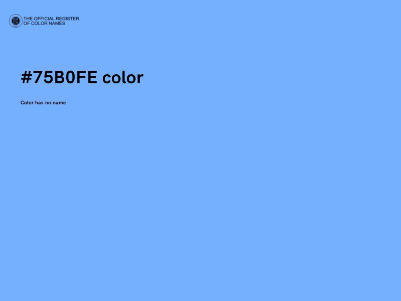 #75B0FE color image
