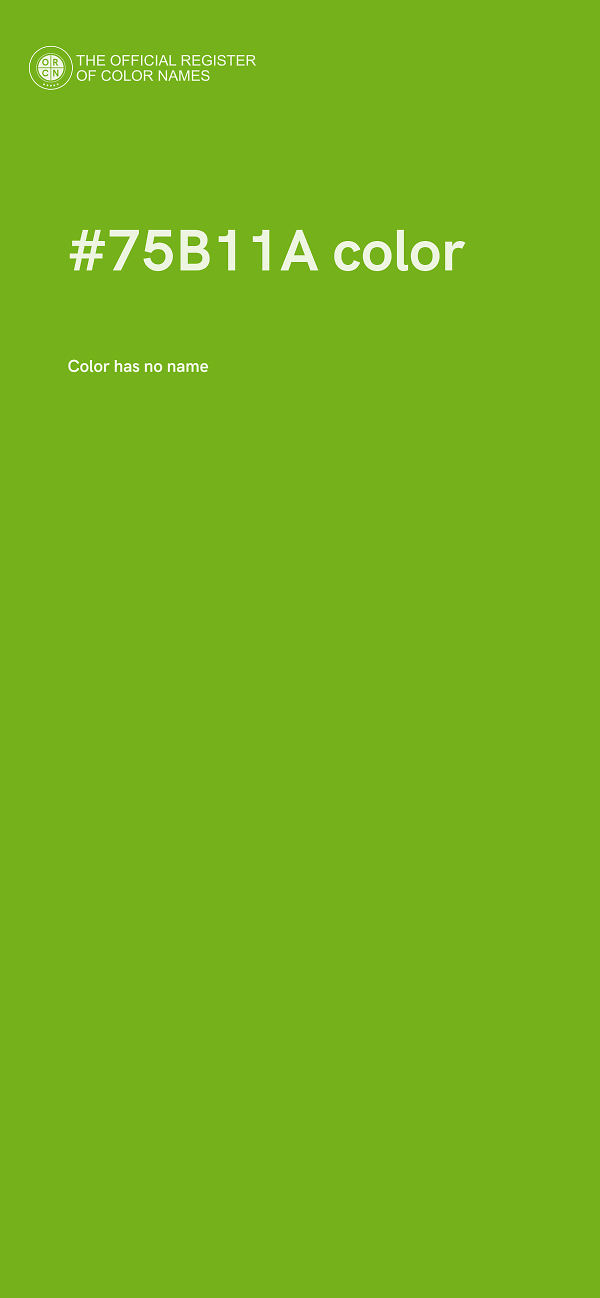 #75B11A color image