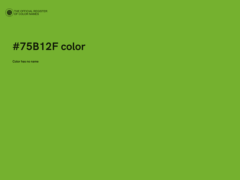 #75B12F color image