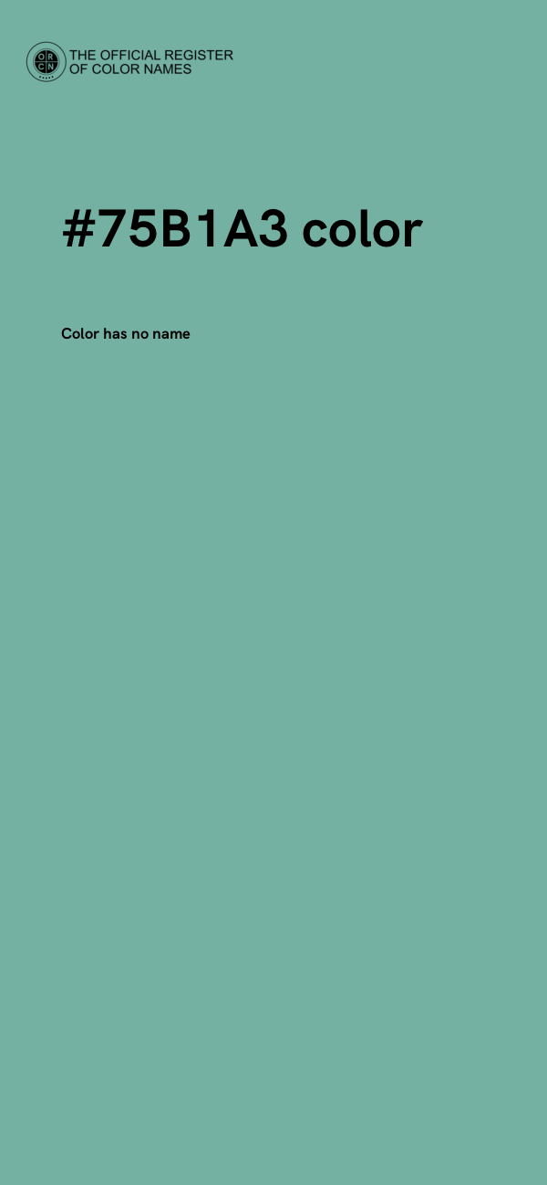 #75B1A3 color image