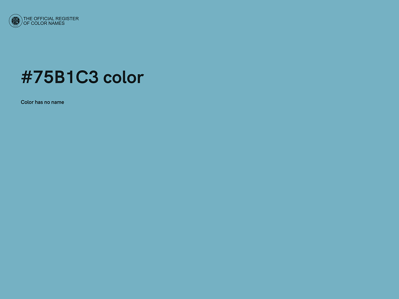 #75B1C3 color image