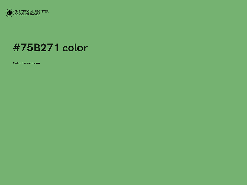#75B271 color image
