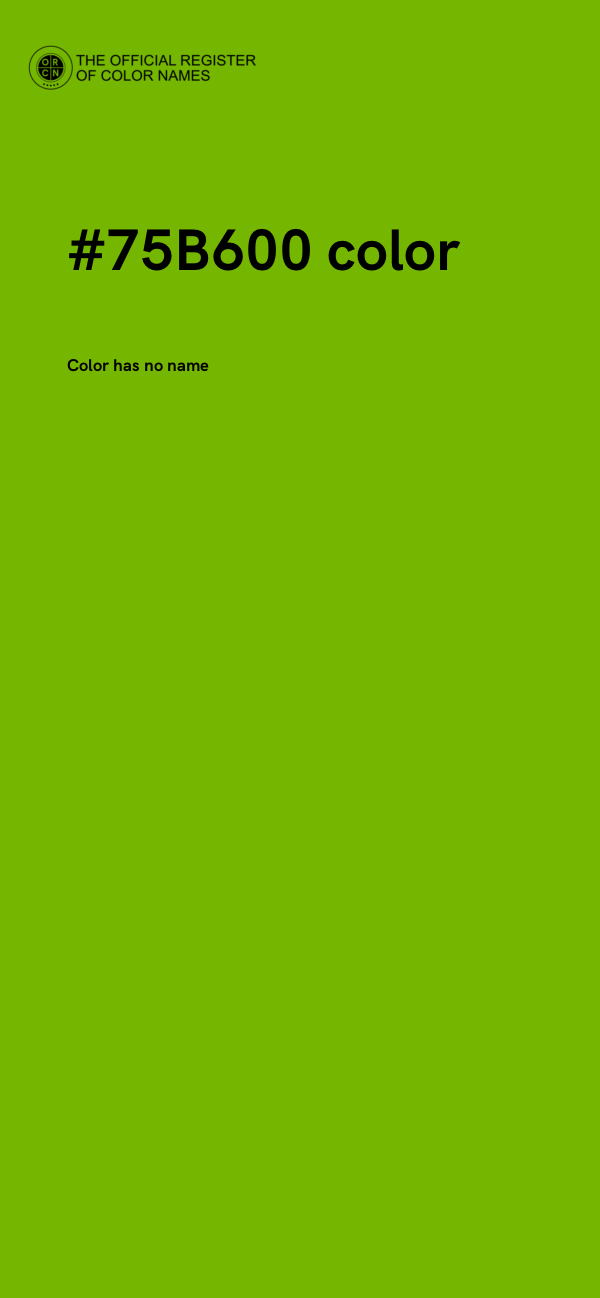 #75B600 color image