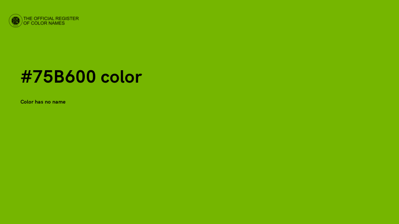 #75B600 color image