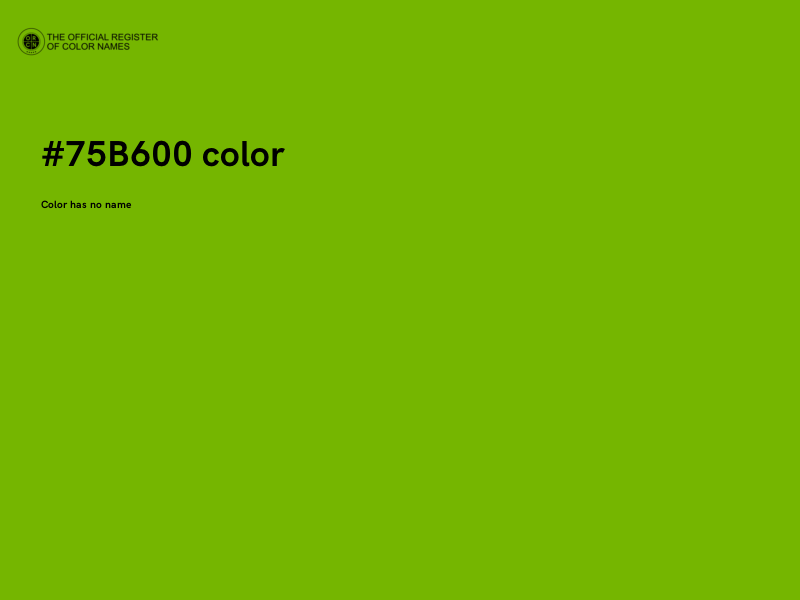 #75B600 color image