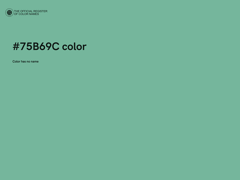 #75B69C color image