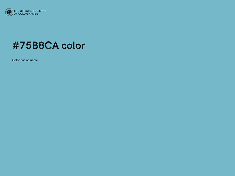 #75B8CA color image