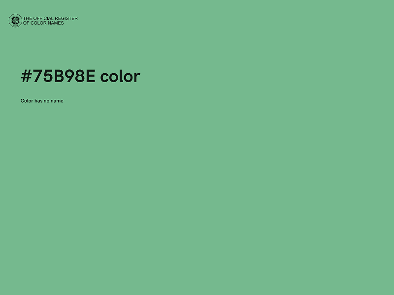 #75B98E color image