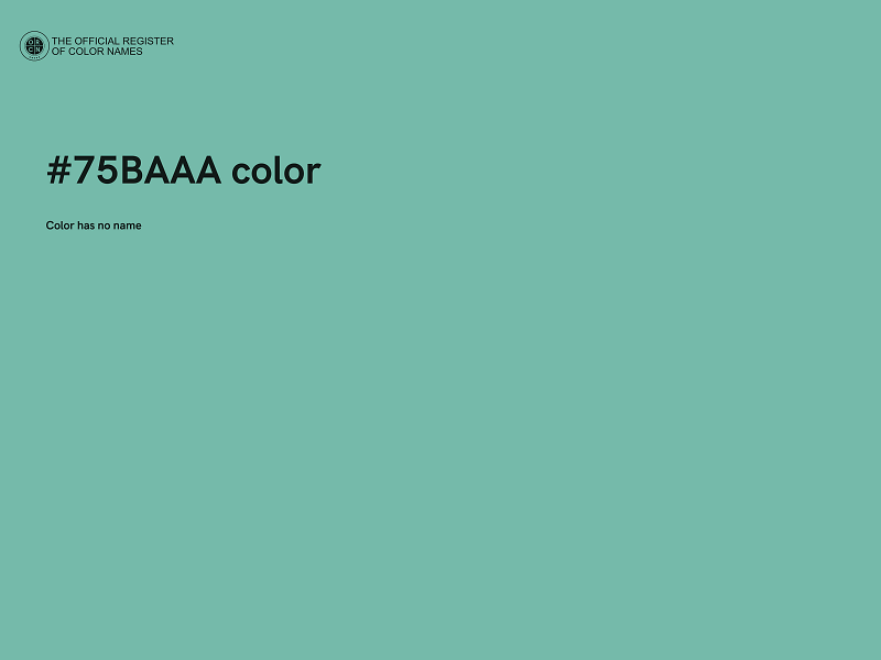 #75BAAA color image