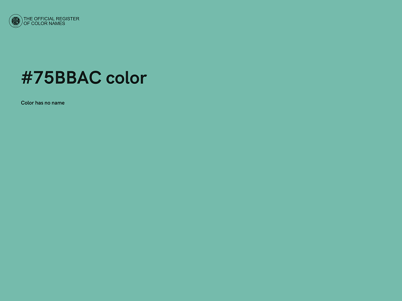 #75BBAC color image