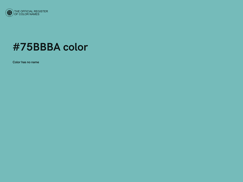 #75BBBA color image