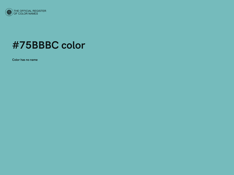 #75BBBC color image