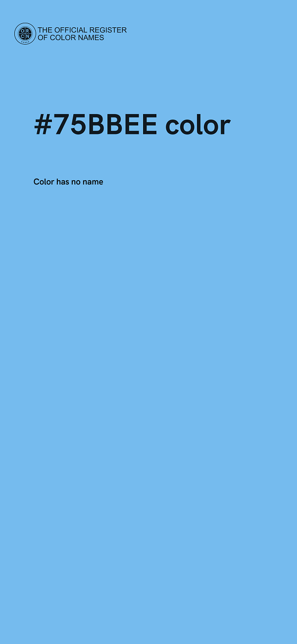 #75BBEE color image