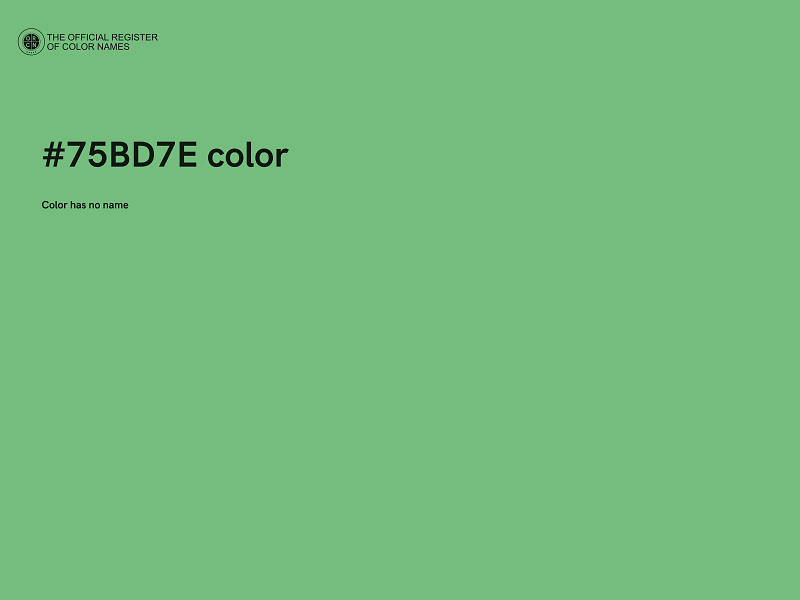 #75BD7E color image