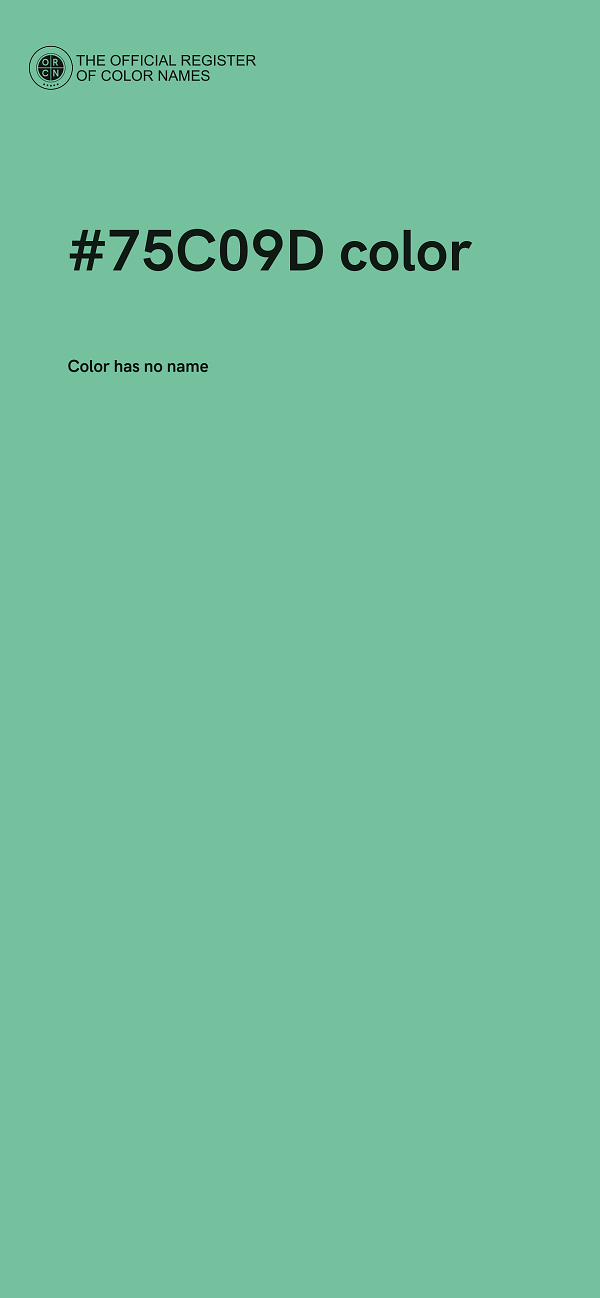 #75C09D color image