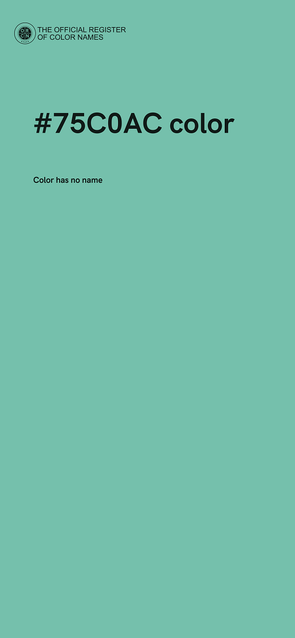 #75C0AC color image