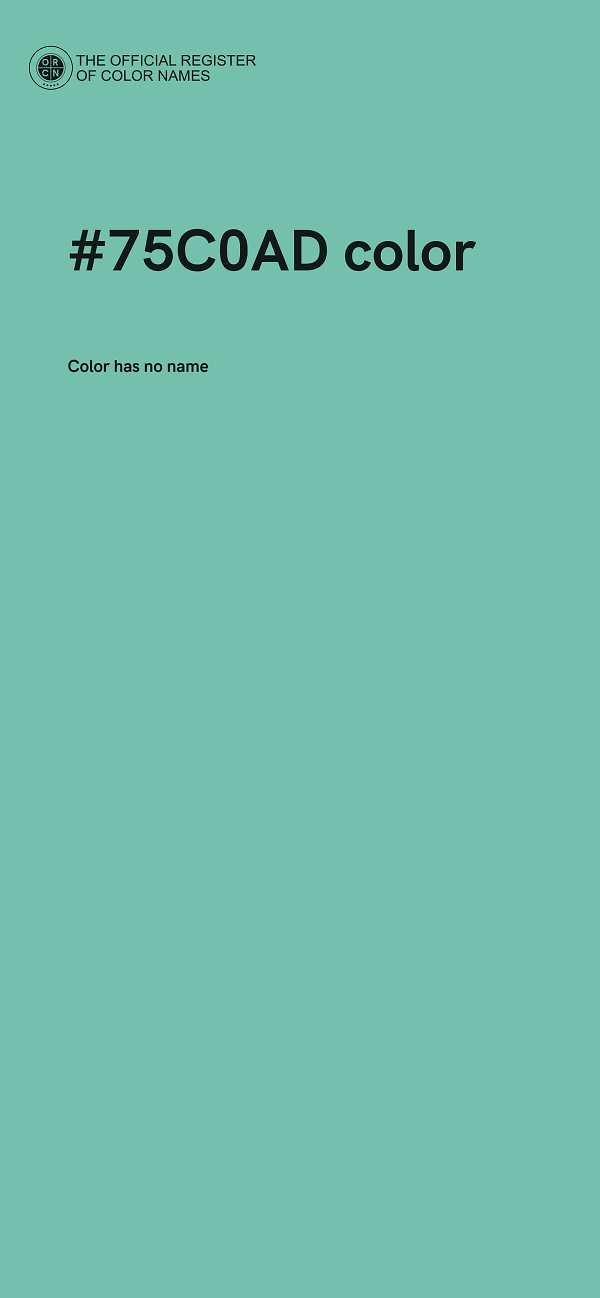 #75C0AD color image