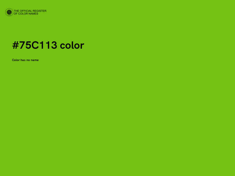 #75C113 color image