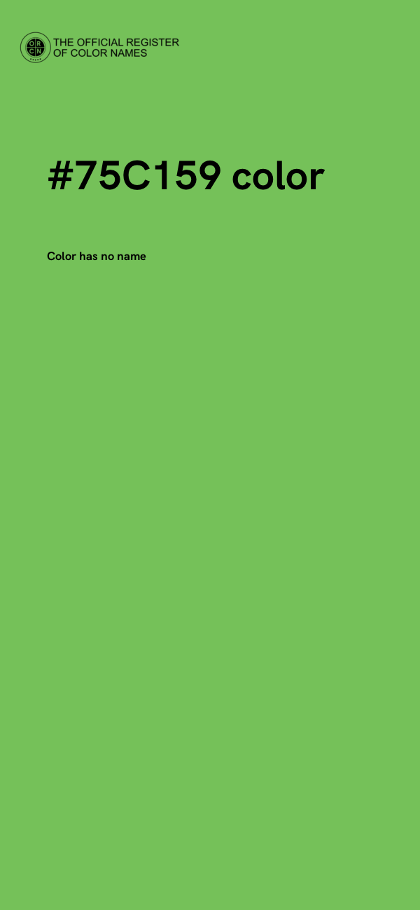 #75C159 color image
