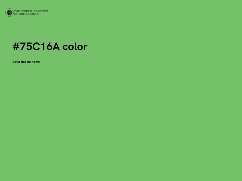 #75C16A color image