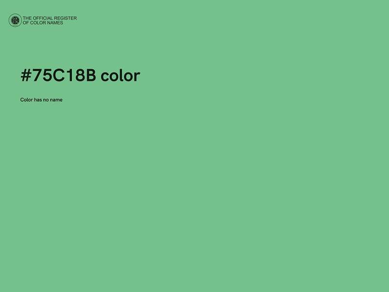 #75C18B color image