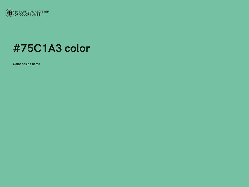 #75C1A3 color image