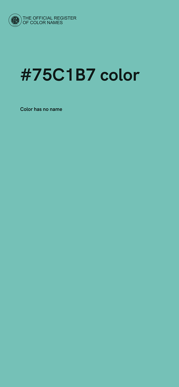 #75C1B7 color image