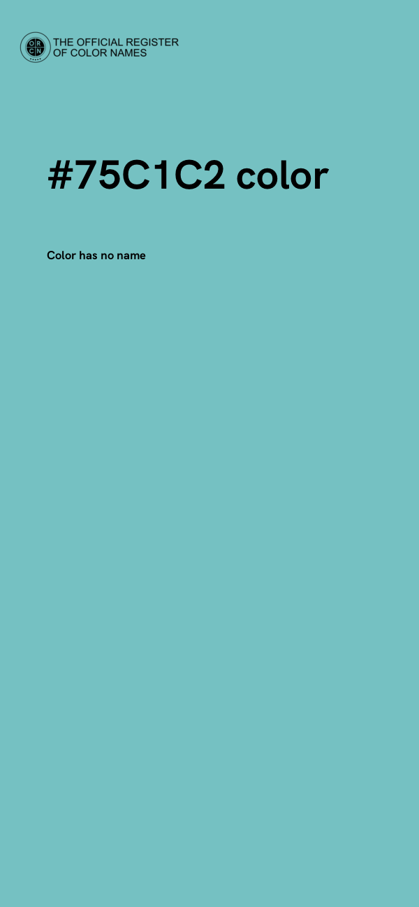 #75C1C2 color image