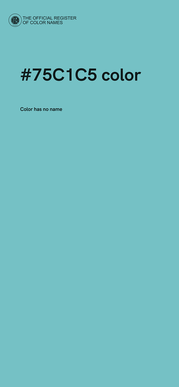 #75C1C5 color image