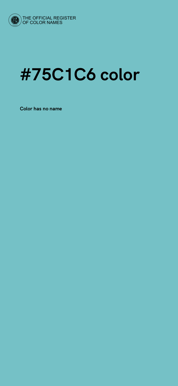 #75C1C6 color image