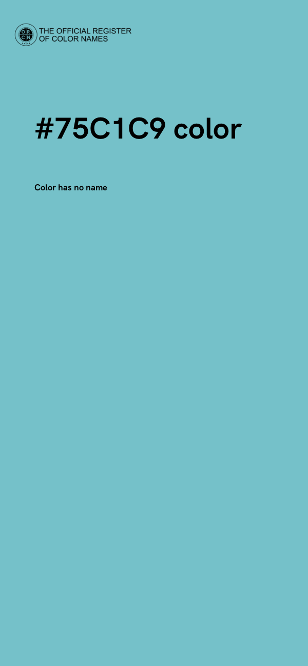 #75C1C9 color image